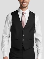 Slim Fit Wool Tuxedo Vest