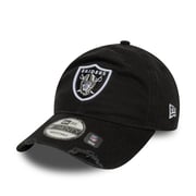 Las Vegas Raiders NFL Wash Black 9TWENTY Adjustable Cap