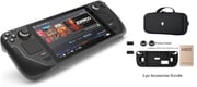 Valve Steam Deck 2TB Upgraded Handheld Gaming Console with Carring case, 16GB RAM, 1280 x 800 LCD Display, Silicone Soft Cover Protector & Joystic Cap & Tempered Glass Film Bundle