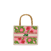 The Juliana Mini Beaded Tote - Flower Garden