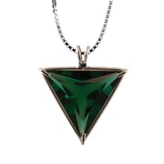 Siberian Green Quartz Angelic Star Chain Pendant