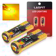 168 194 2825 T10 CANBUS Error Free LED Side Marker Lights Dome Map Bulbs | Amber, 2 Bulbs