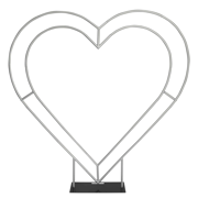 Double Heart Frame Arch Backdrop