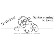 The Rabbit Hole Designs 1 Line Santa Clear Stamps trh-256
