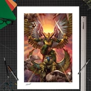 Hawkgirl™ Fine Art Print by Derrick Chew