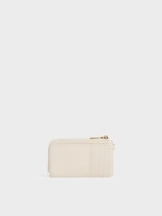 Cream Dixie Multi-Slot Wristlet Card Holder | CHARLES & KEITH