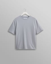 Dean - Pale Blue Textured Organic Cotton T-Shirt