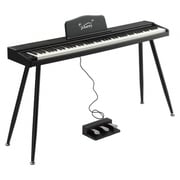 Glarry GPP-109 88 Key Full Size Semi-Weighted Standard Electric Digital Piano Black White