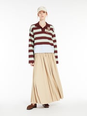 Jersey and poplin polo shirt - HALLE