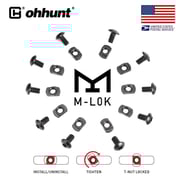 M-LOK Screw T-Nut Replacement Set mlok Hardware for Rail Sections 10-Pack