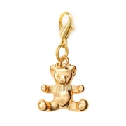 Gold Bear Collar Charm