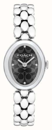 Coach Women's Sammy (22mm) Black Logo Dial / Stainless Steel Bracelet 14504420