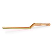 Chef Tongs Stainless Steel Offset Plating Tweezers 7.5" (190mm)
