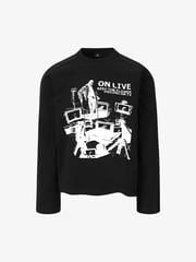 Dark Punk Print Long Sleeves T-Shirt
