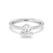Marquise Hidden Halo Engagement Ring