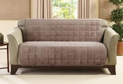 Deluxe Comfort Armless Loveseat Furniture Protector | Antimicrobial | Pet Furniture Cover | Machine Washable