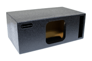 SoundSkins SPL Enclosures | Universal Single 8" Ported XL SPL - Premium USA Made Subwoofer Box with Bed Liner Spray Finish