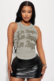Los Angeles Washed Tank - Grey