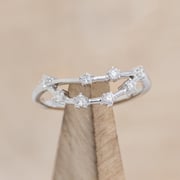 "ZODIAC" - CAPRICORN CONSTELLATION DIAMOND ACCENT STACKING BAND