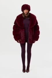 Faux Fur Pelted Oversized Jacket