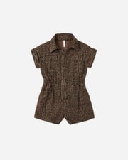 Utility Romper || Leopard