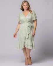 Palermo Lace Faux Wrap Cocktail Dress - Sale!