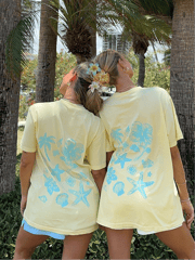 Banana Blue Tropical Comfort Colors Tee