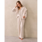 Organic Cotton Jersey Fine Stripe Relaxed Pajama Set | Pajamas | The White Company