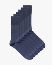 6 × Mid Length Rib Socks