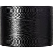Springcrest Julie Black Reptile Print Drum Shade 15x15x11 (Spider)