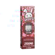Live Resin Delta 8 THC Vape Pen with PHC + THCJD - Cherry Pie & Sojay Haze Sauce - 2.5g - Geek'd