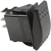 Rocker Switch, Contura II Actuator, Non Illuminated, SPST, On-Off, Black, Panel Mount, 20 A