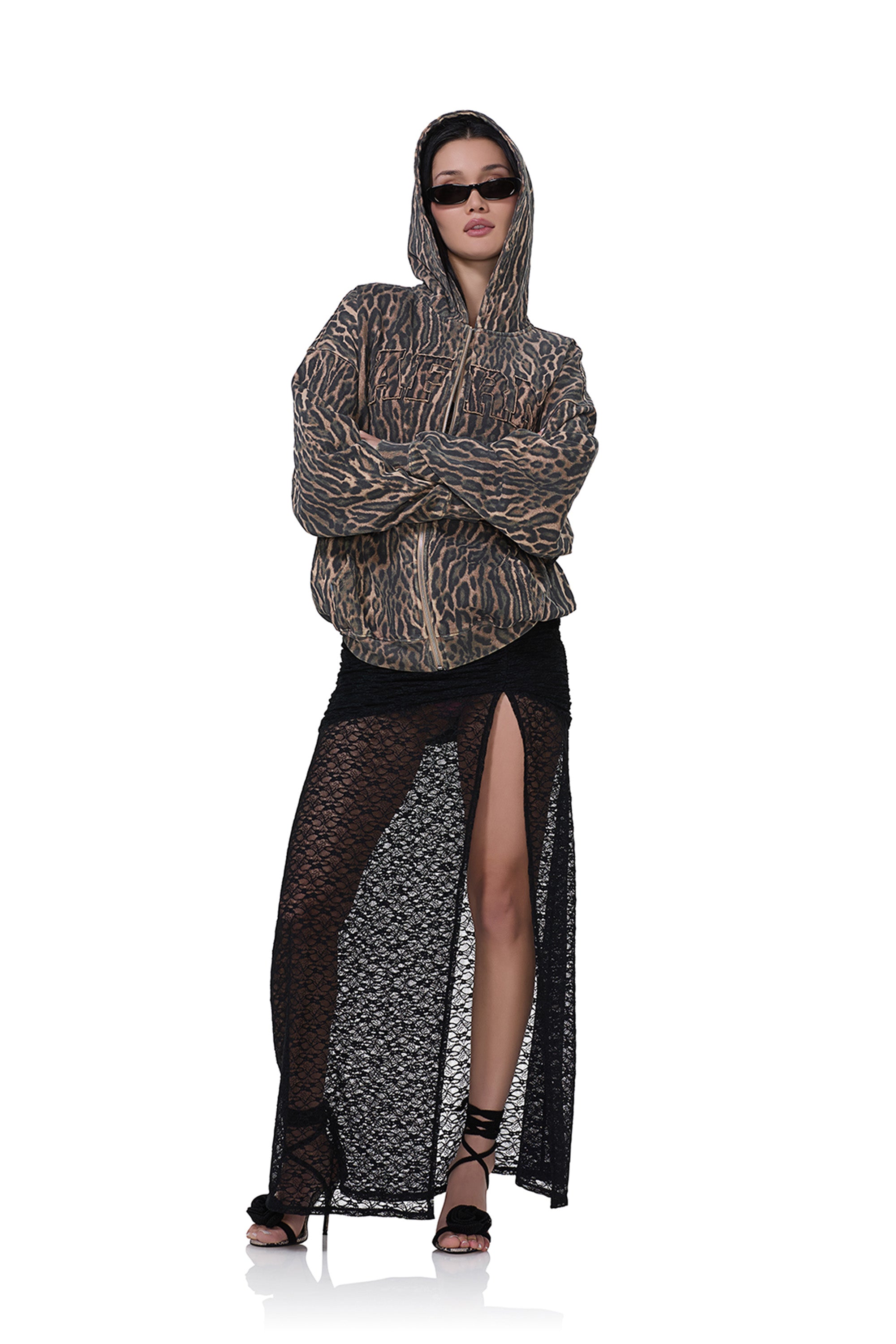 AFRM Hoodie - Camo Leopard