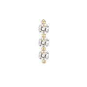 3 Diamond Line Stud