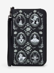 Loungefly Disney Villains Frame Glow-In-The-Dark Tech Wallet