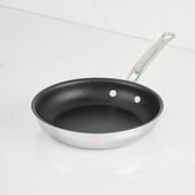 Polished Clad Stainless Steel Skillets with TITUM® Nonstick