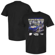 Men's Chase Elliott  Checkered Flag Sports Black 2025 NASCAR Cup Series Playoffs NAPA All In T-Shirt