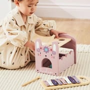 Personalised Pink Bunny Xylophone & Drop Box FSC®