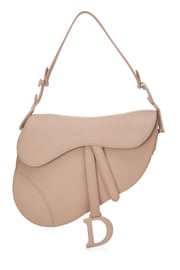 Pink Ultramatte Calfskin Saddle Bag