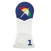 Arnold Palmer Umbrella Driver Headcover (Classic Navy) (White Leather) (Final Sale)