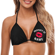 Custom Women's Name Sexy Couple Bikini Top