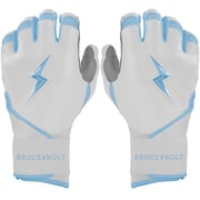 PREMIUM PRO CHROME Series Long Cuff Batting Gloves | BABY BLUE
