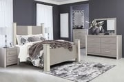 Surancha Poster Bedroom Set In Gray