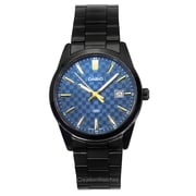 Casio Standard Analog Black Ion Plated Stainless Steel Blue Dial Quartz MTP-VD03B-2A Men's Watch