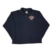 Niagara Falls Hard Rock Cafe Graphic 1/4 Zip - Large Navy Cotton Blend