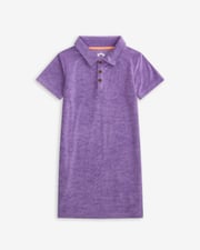 Violet Purple Fairbanks Terry Polo Dress