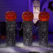 3 Ft. x 4 Ft. Pumpkin Fence Halloween Decoration