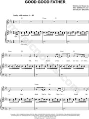 Chris Tomlin "Good, Good Father" Sheet Music in Eb Major (transposable) - Download & Print