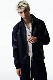 Leather effect jacket