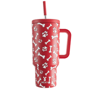 Puppy Paw - Customized 40oz Tumbler With Straw - The perfect gift for Loved ones, relatives, friends !